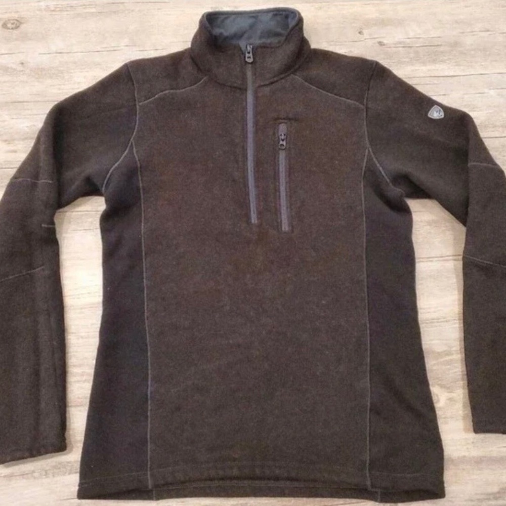 KUHL Interceptr 1/4 Zip Pullover Fleece Brown